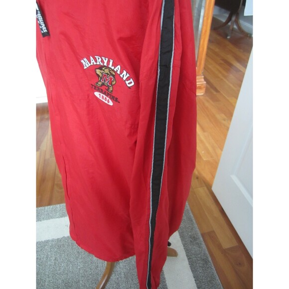 UNIVERSITY OF MARYLAND STARTER HOODED  WINDBREAKER JACKET   SIZE XL - Picture 4 of 6
